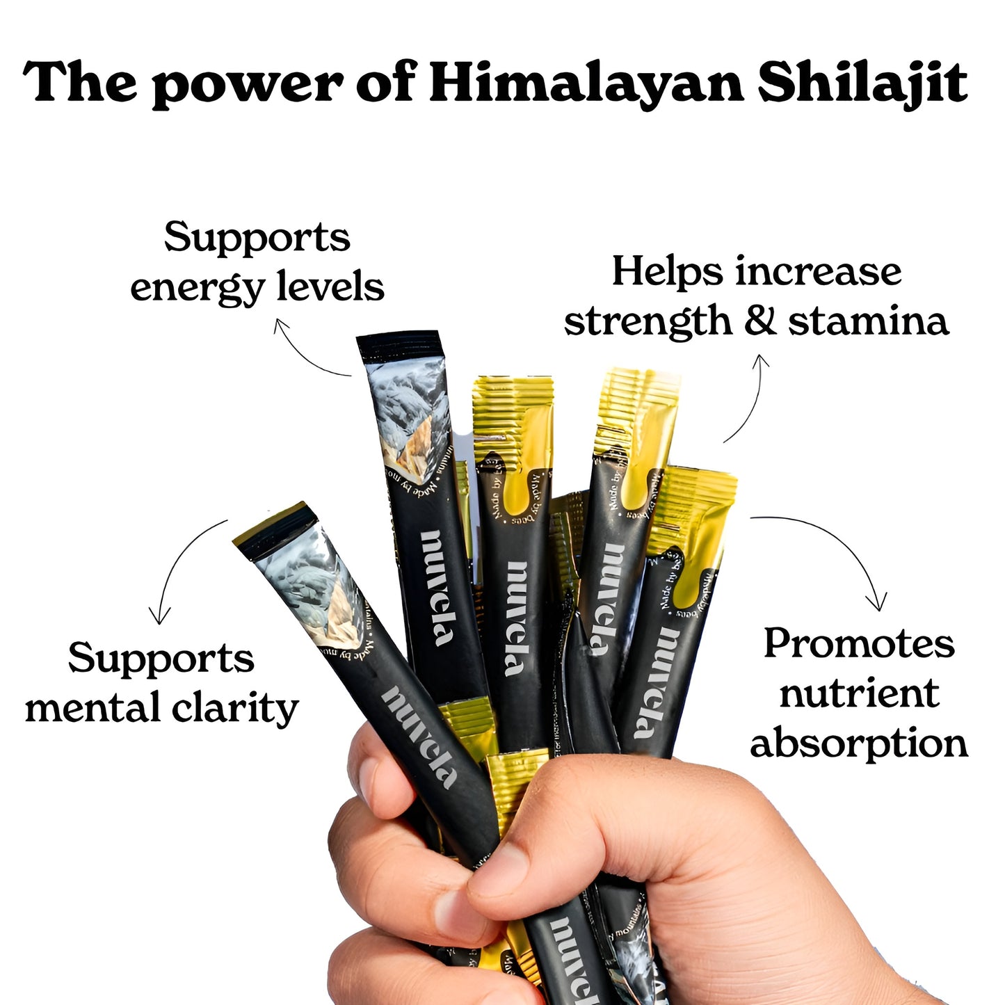 Nuvela™ Gold+ Shilajit Honey Sticks